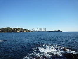 法國南部,離島,藍色