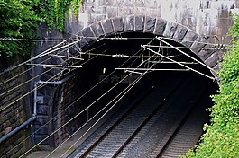 隧道,火車,gleise