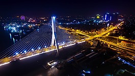 廣州,空拍,鶴洞大橋
