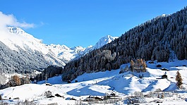 全景图,冬季,山