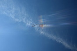 火在云彩虹,cloudscape的,彩虹