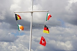 旗幟,錦旗,天空