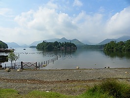 湖,derwentwater,坎伯里亞