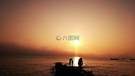 背景,廈門,夕陽(yáng)