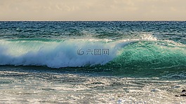 波,壯觀,砸