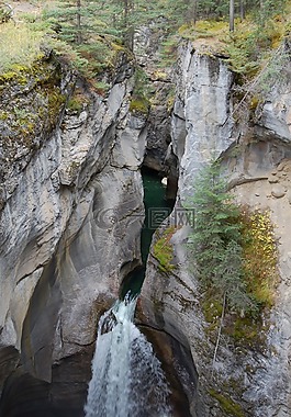 峽谷,大瀑布,森林