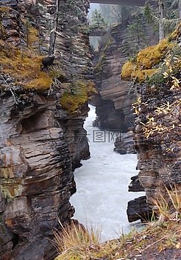 峽谷,溪,河