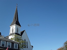 教堂,新英格蘭,尖頂