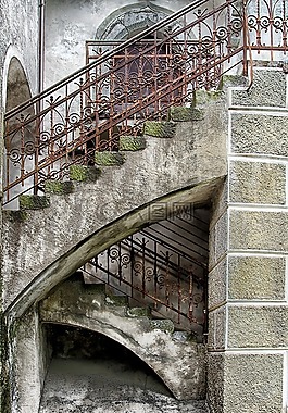 城堡,石樓梯,歷史
