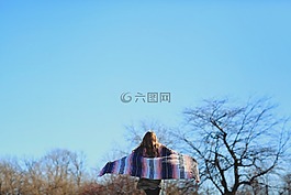 冒險(xiǎn),毯子,藍(lán)色的天空