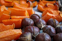 食品,南瓜,烤栗子
