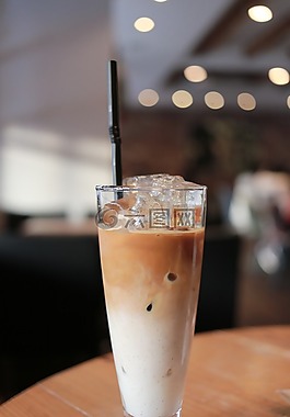 咖啡,突出,拿鐵咖啡