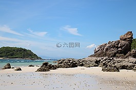 泰國,海灘,海洋