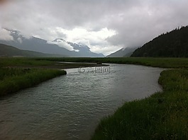 河,阿拉斯加州,景觀