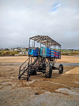 海拖拉機(jī),康沃爾郡,海岸