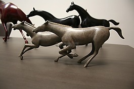 馬匹,雕塑,石