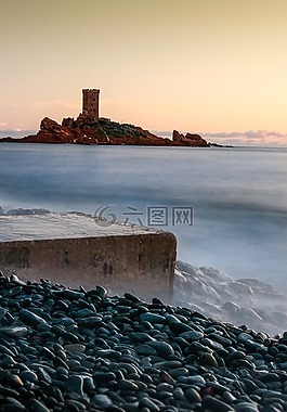 dramont,boulouris,日落
