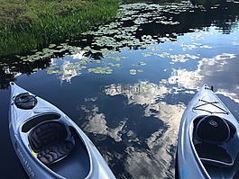 皮艇,湖,水上運動