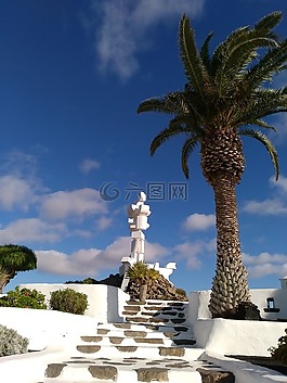 紀念碑農(nóng)民,蘭薩羅特島,cactlanzarote