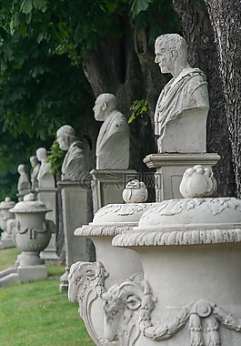 宫 nordkirchen,公园,雕像
