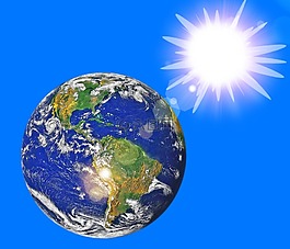 世界,地球,太陽