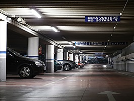 停車,黑暗,汽車
