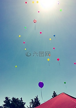 氣球,浮動(dòng),慶典