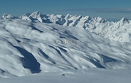山,雪,冬天