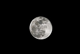 晚上的月亮,满月,月亮