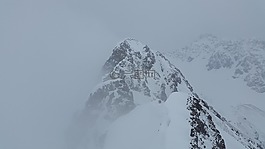 紐倫堡錘頂部,高山,冬天