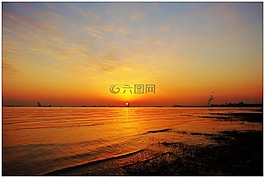 日出,海,美景