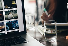 蘋果,模糊,特寫