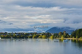 新西蘭,湖,山