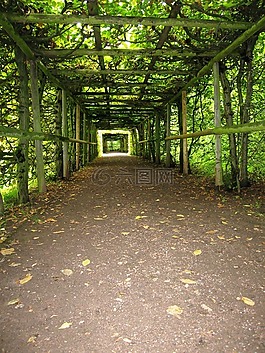 花園,商場,隧道