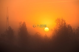 霧,太陽,日出