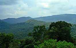 山,天空,景觀