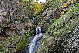 瀑布,流,水