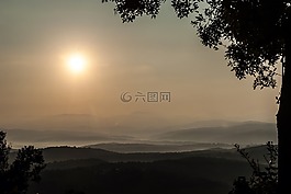 托斯卡納,意大利,日出