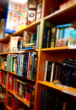 書,木制貨架,圖書館