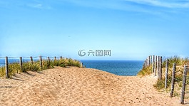 海灘,夏日海灘,海