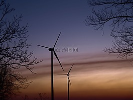 科學技術,風車,綠色能源