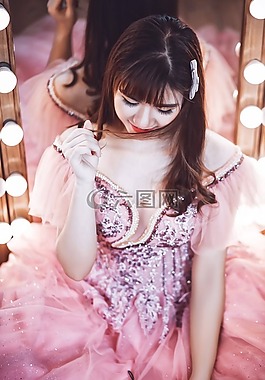 美丽,女孩,年轻