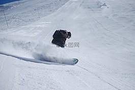 滑雪板,新鮮,冬天