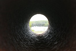 隧道,管,黑暗