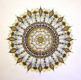 曼陀羅,圖,手繪