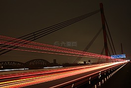 橋,公路,長(zhǎng)時(shí)間曝光