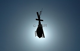 直升機,飛行,天空
