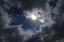 太陽,天空,云