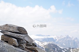 石,高山,徒步旅行