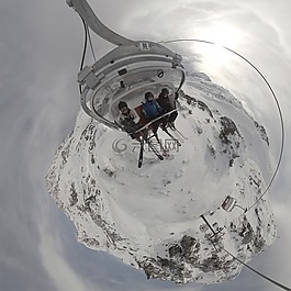 chairlift,滑雪,滑雪纜車